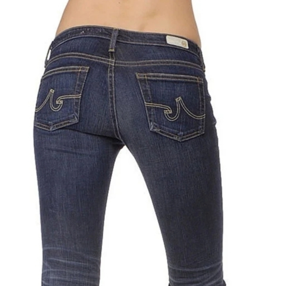 Ag Adriano Goldschmied Blue Boot Cut Jeans with Stretch